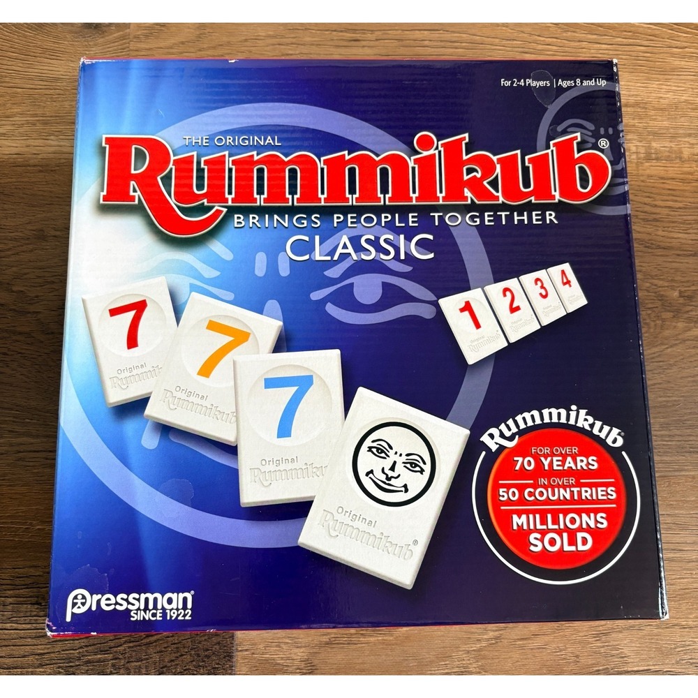 Pressman Rummikub Classic Edition Original Rummy Tile Game -Open Box, Never Used
